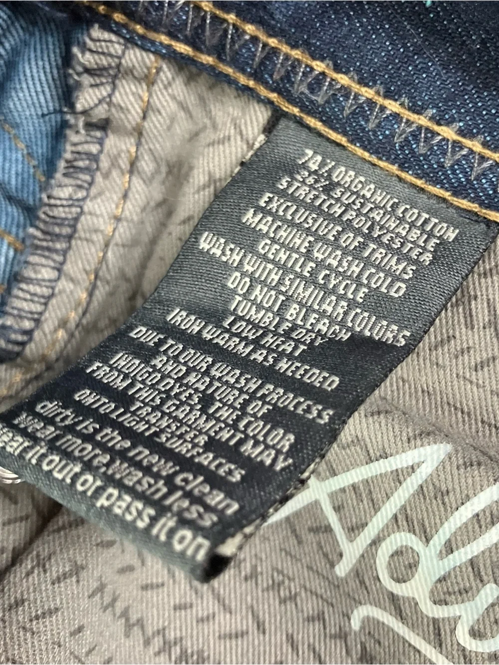 Toad & Co. Wingman Denim Jeans Lean Fit Pants Men’s Size 33x34 Dark Blue